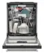 Alt View 2. KitchenAid - Top Control Built-In Dishwasher with FreeFlex Fit Third Level Rack, 39 dBA - Stainless Steel.