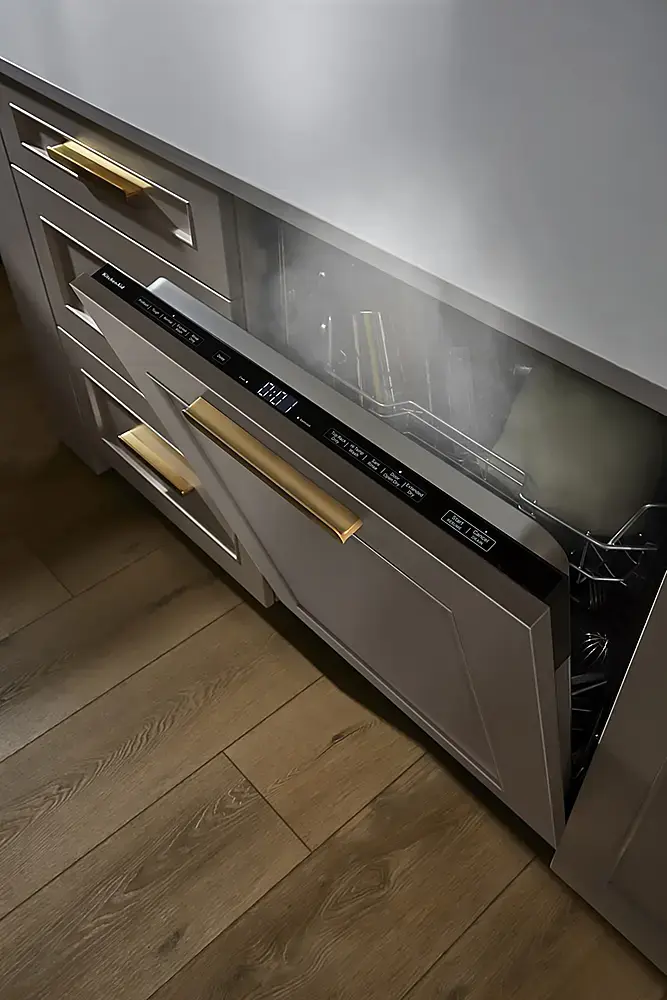 Alt View 16. KitchenAid - Top Control Built-In Dishwasher with Door-Open Dry System, Panel-Ready Design and 44 dBA - Custom Panel Ready.
