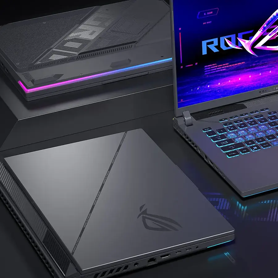 Alt View 14. ASUS - ROG Strix G16 16” 240Hz Gaming Laptop QHD - Intel Core i9-14900HX with 32GB Memory - NVIDIA GeForce RTX 4060 - 1TB SSD - Eclipse Gray.