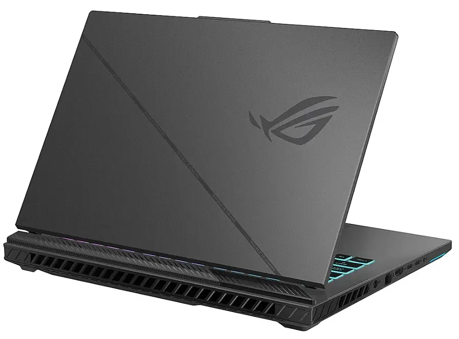 Alt View 7. ASUS - ROG Strix G16 16” 240Hz Gaming Laptop QHD - Intel Core i9-14900HX with 32GB Memory - NVIDIA GeForce RTX 4060 - 1TB SSD - Eclipse Gray.