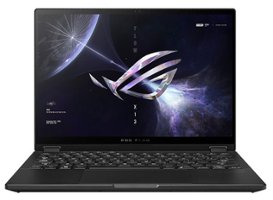 ASUS - ROG Flow X13 13.4" Touch 165Hz Gaming Laptop QHD - AMD Ryzen 9 7940HS with 16GB RAM - NVIDIA GeForce RTX 4060 - 1TB SSD - Off-Black - Front_Zoom