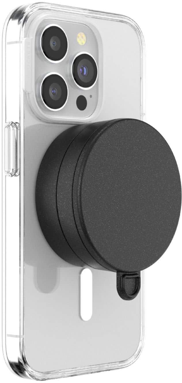 Angle. PopSockets - PopSockets: Multi-Surface Magnetic Suction Phone with MagSafe - Black.