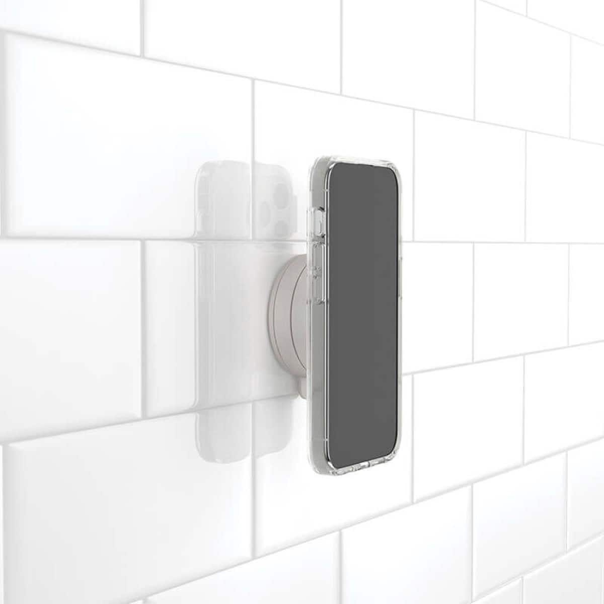 Alt View 16. PopSockets - PopSockets: Multi-Surface Magnetic Suction Phone with MagSafe - Black.