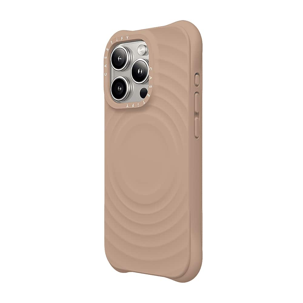 CASETiFY Essentials Ripple Case with MagSafe for Apple iPhone 15 Pro Latte  CTF-30728966-16006481 - Best Buy