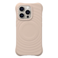 CASETiFY - Essentials Ripple Case with MagSafe for Apple iPhone 15 Pro - Oat - Front_Zoom