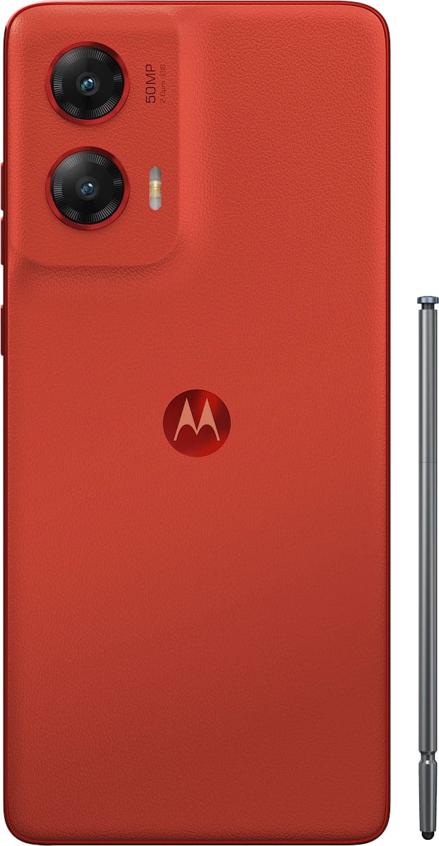 The text on the image reads "CIS 50MP 2.0un M." This is likely a description of the camera features of the red cell phone. The text suggests that the phone has a 50-megapixel camera, which is a high-resolution camera capable of capturing detailed images. The "2.0un M" could be referring to the lens aperture or the camera's sensor size, but without more context, it is difficult to determine the exact meaning of this part of the text.