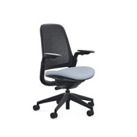 Steelcase - Series 1 Air Chair with Black Frame - Era Blue Nickel / Black Frame - Front_Zoom
