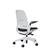 Angle. Steelcase - Series 1 Air Chair with Seagull Frame - Era Onyx / Seagull Frame.