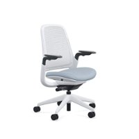 Steelcase - Series 1 Air Chair with Seagull Frame - Era Blue Nickel / Seagull Frame - Front_Zoom