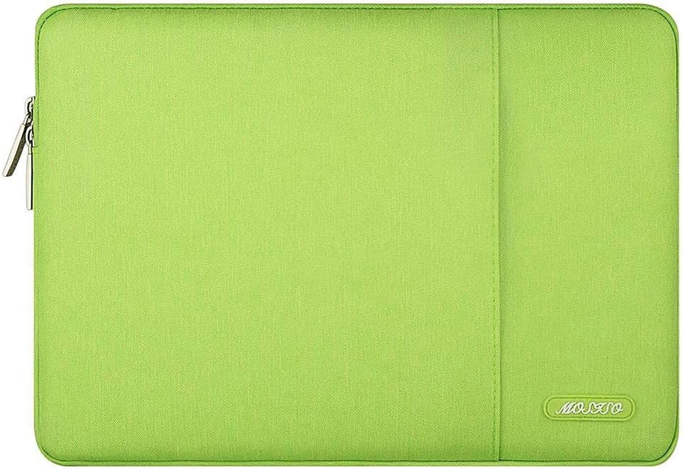 mosiso - Laptop Case 13-13.3 inch Laptop Sleeve Fit with MacBook Air/Pro 13/Pro 14 HP Dell ASUS Lenovo Sleeve Bag with Pocket - Lime Green
