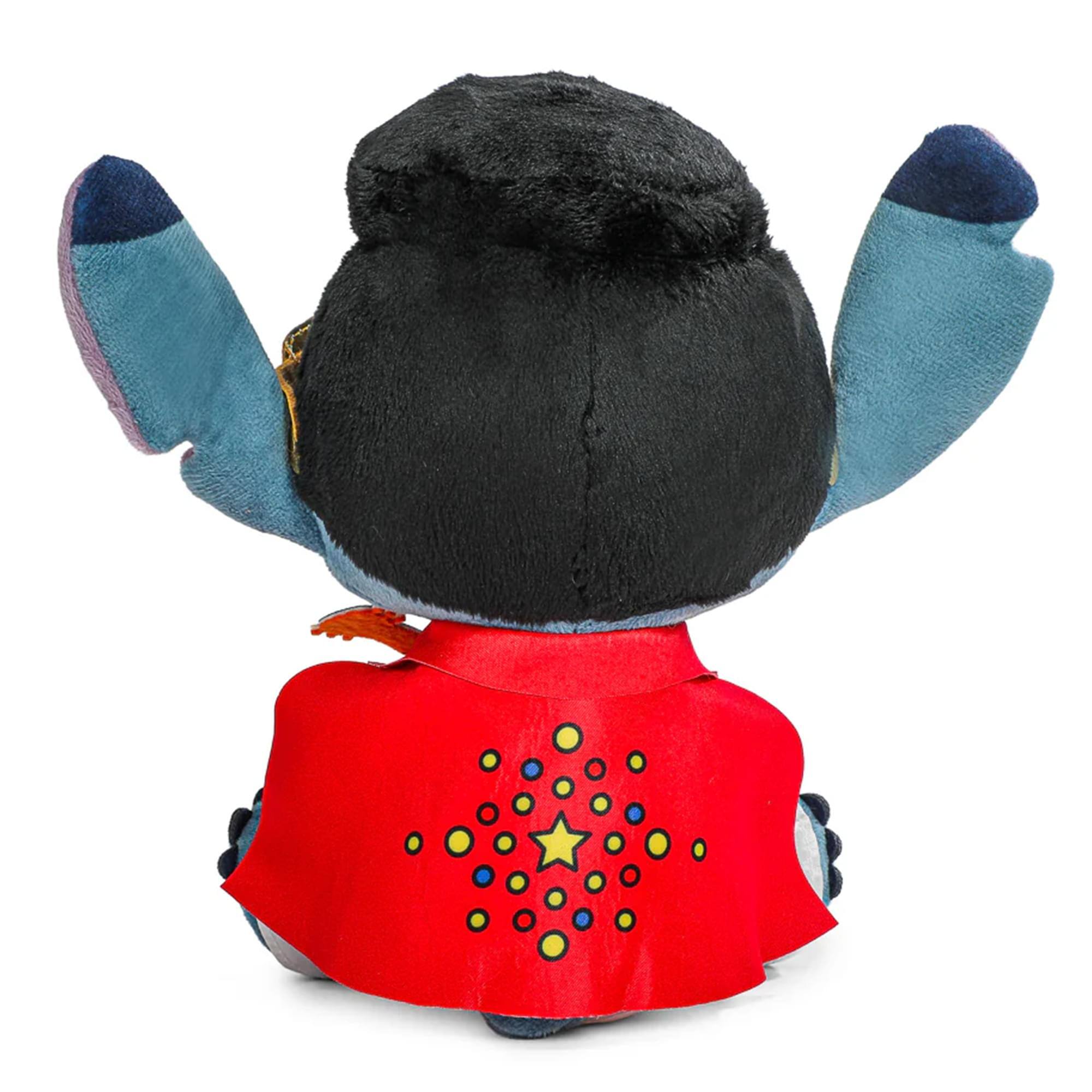 Alt View 3. Kidrobot - Disney Lilo & Stitch 9 Inch Elvis Stitch Plush | White Jumpsuit - Blue.