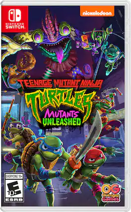 Teenage Mutant Ninja Turtles: Mutants in Manhattan is a video game for the Nintendo Switch console. It is rated E for Everyone and features mutants unleashed in the game. The game is developed by Outright Games. - E10+ (Everyone 10+)