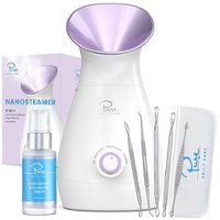 Pure Daily Care - Nano Ionic Facial Steamer with 5 Piece Skin Kit and Hyaluronic Serum - Lilac - Angle_Zoom