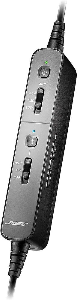 Alt View 13. Bose - ProFlight Series 2 Bluetooth Noise-Cancelling In-Ear Aviation Headset - Black.