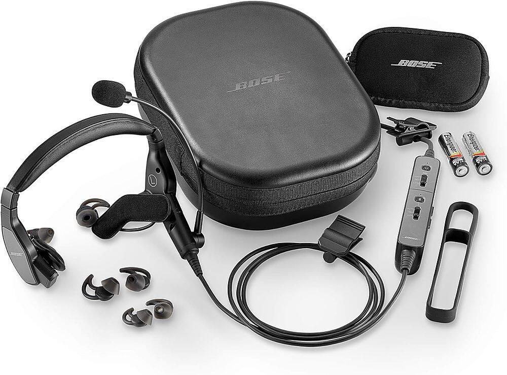 Alt View 12. Bose - ProFlight Series 2 Noise-Cancelling In-Ear Aviation Headset - Black.