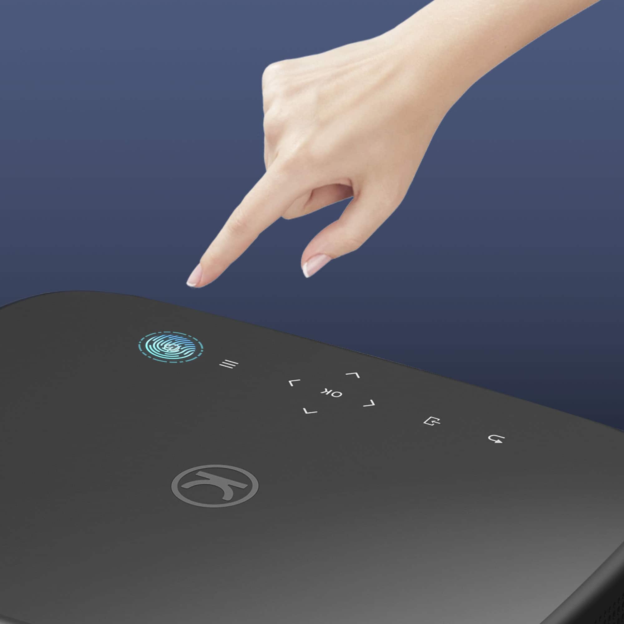 Alt View 16. Vankyo - Performance V700 Pro Native 1080P Wireless Smart WebOS Single LCD Portable Projector - Gray.