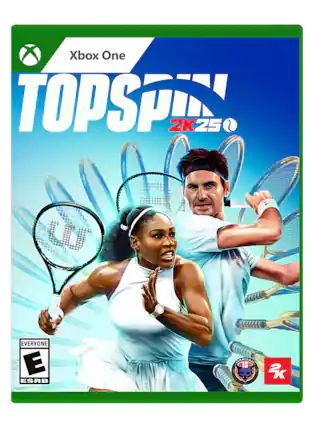 Xbox One TOPSPIN 2K25 L 6e EVERYONE E ESRB BANRAIL 13 2K - E (Everyone)
