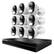 Front. Night Owl - 24 Channel 9 Camera Indoor/Outdoor Wired IP 4K 4TB NVR Security System with 2-way Audio - Black/White.