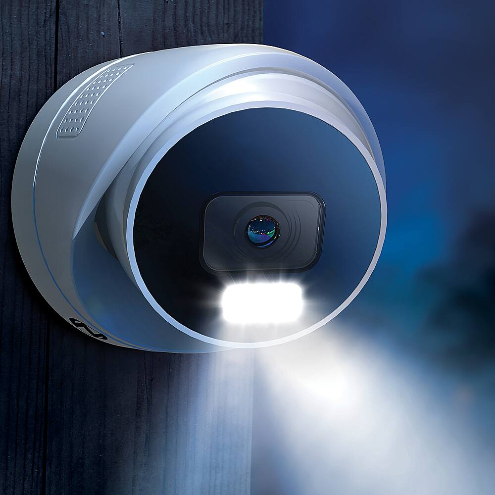 Alt View 15. Night Owl - 24 Channel 9 Dome Camera Indoor/Outdoor Wired IP 4K 4TB NVR Security System with 2-way Audio - Black/White.