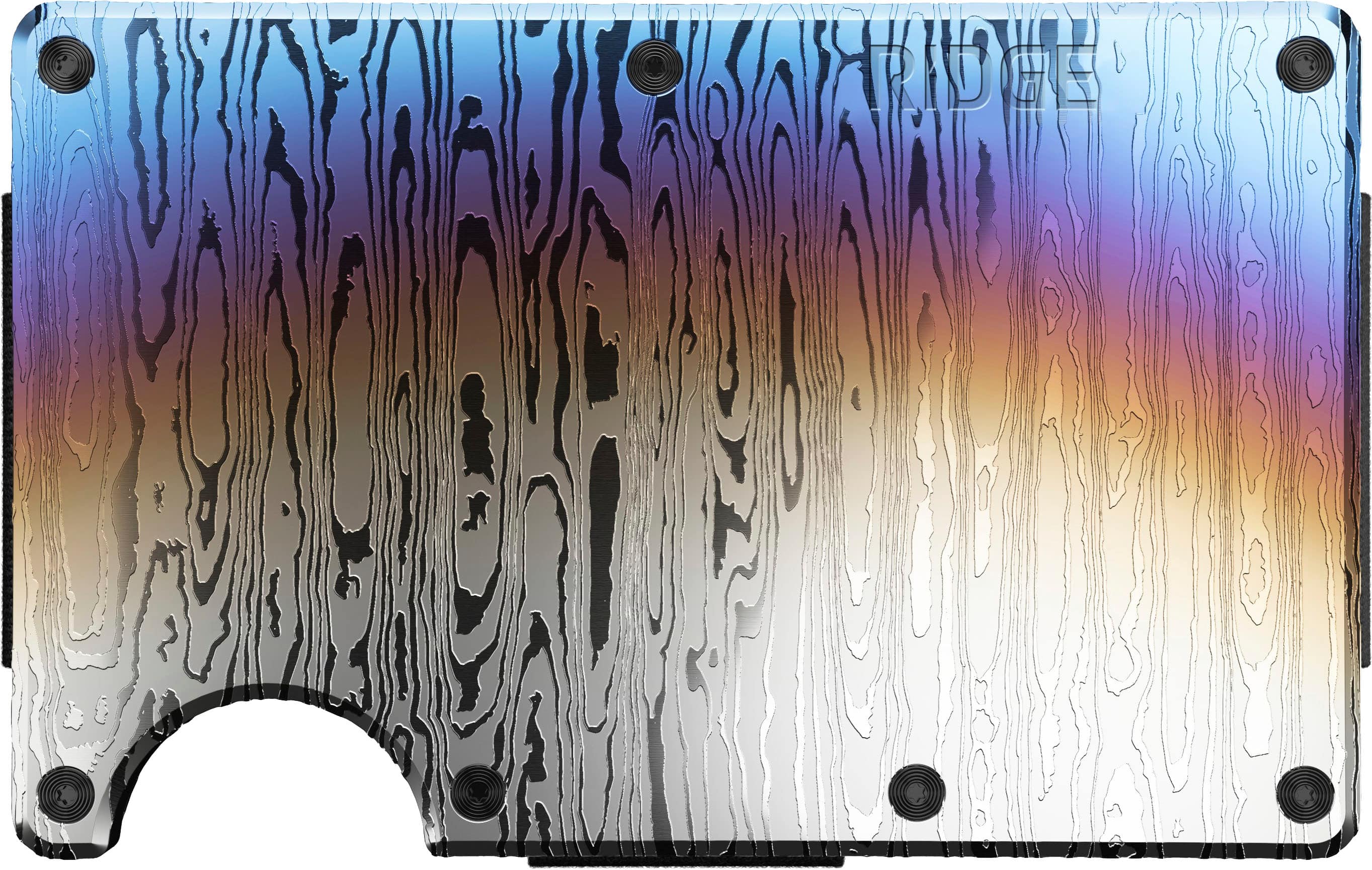 The Ridge Wallet - Cash Strap with Money Clip - Burnt Damascus - Front_Zoom