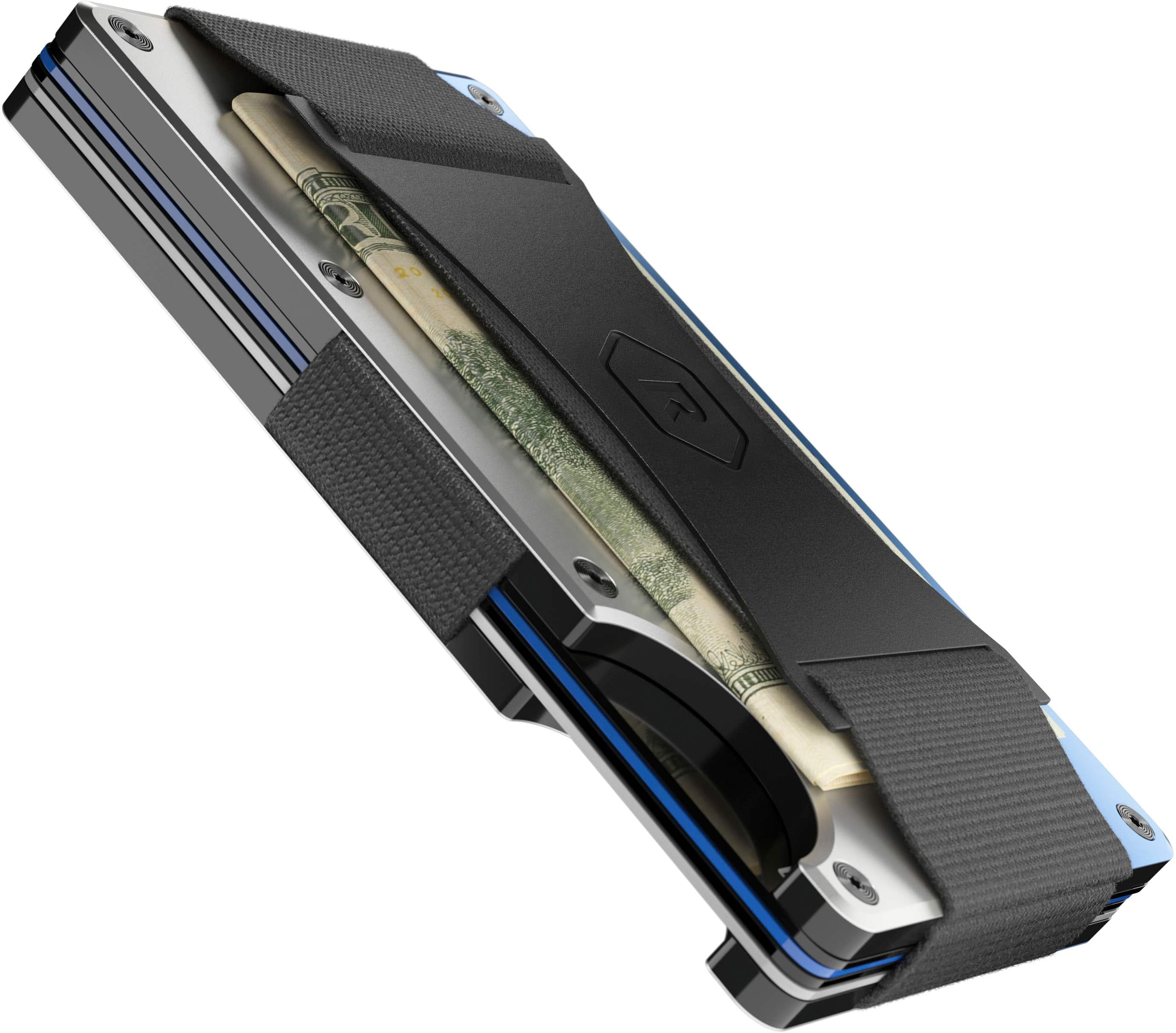 Alt View 11. The Ridge Wallet - The Ridge Wallet - Burnt Damascus Cash Strap with Money Clip - Burnt Damascus.