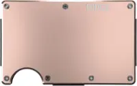 Front. The Ridge Wallet - The Ridge Wallet - Aluminum: Money Clip - Rose Quartz.