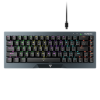 GAMDIAS - Hermes M4 65% Wired Mechanical Gaming Keyboard with RGB Backlighting - Gunmetal Grey - Front_Zoom