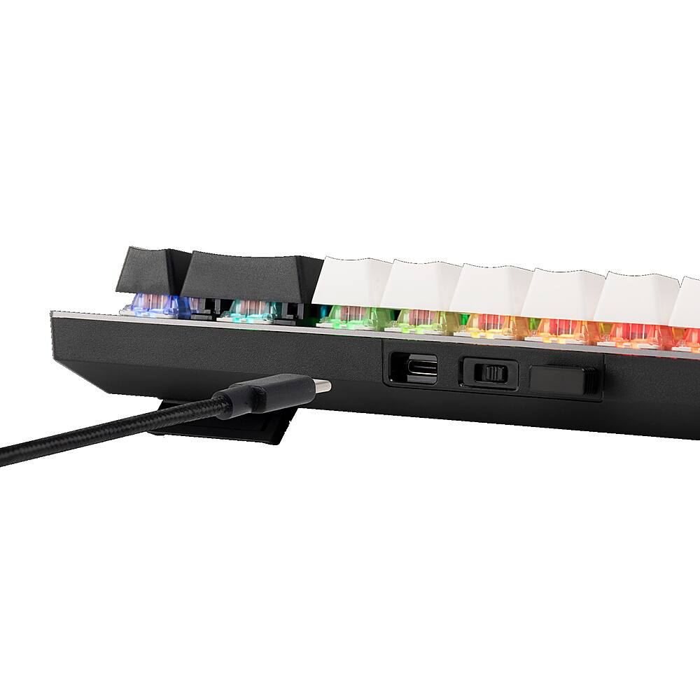 Alt View 15. GAMDIAS - Hermes M4 Hybrid 65% Wired Mechanical Gaming Keyboard with RGB Backlighting - Gunmetal Grey.