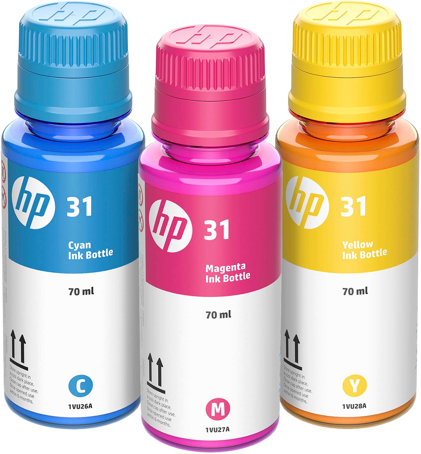 HP 31 3Pack Ink Bottles Cyan/Magenta/Yellow 9C228AN Best Buy