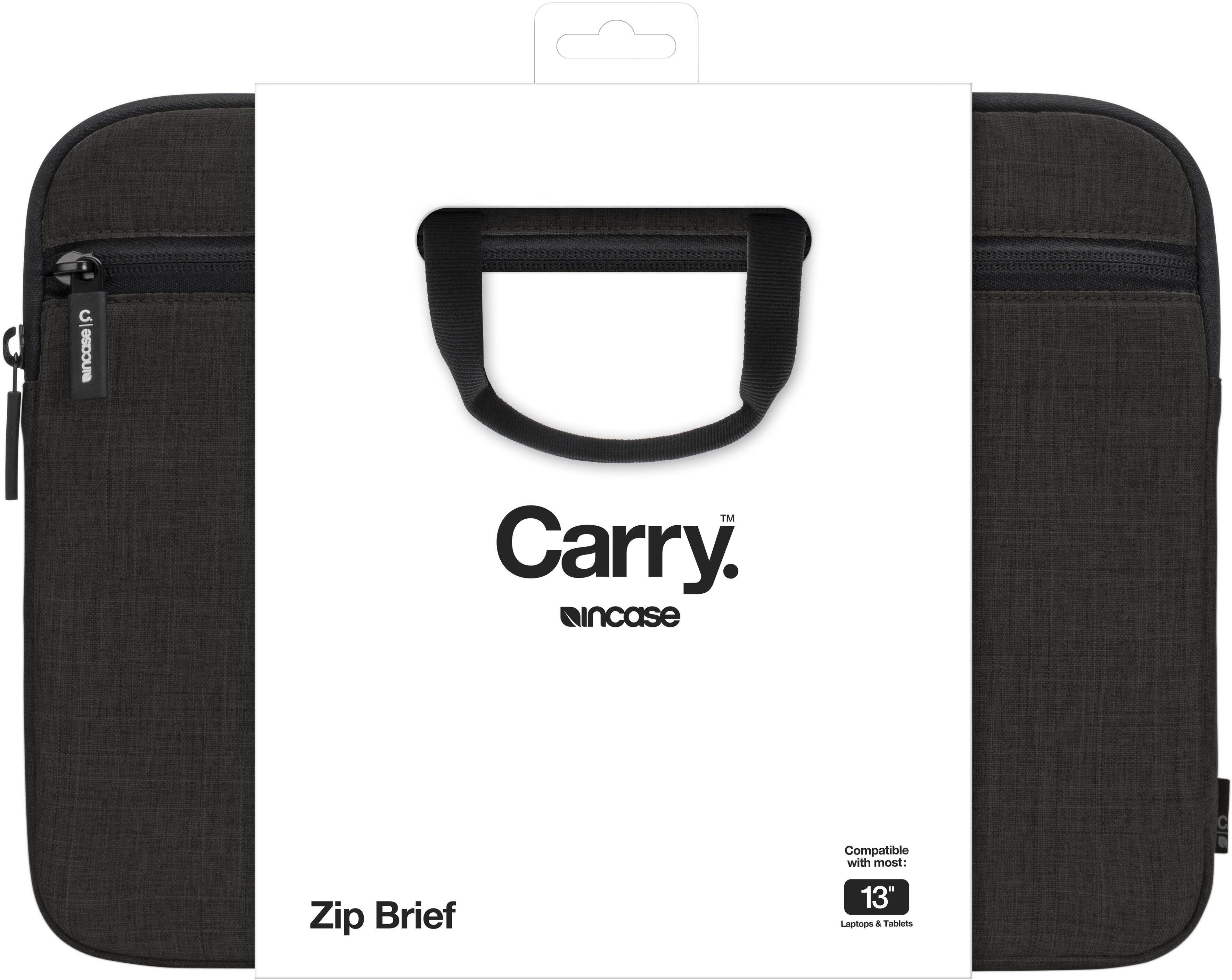 Incase Carry Zip Brief for up to 14" Laptop Black INOM100631BLK Best Buy