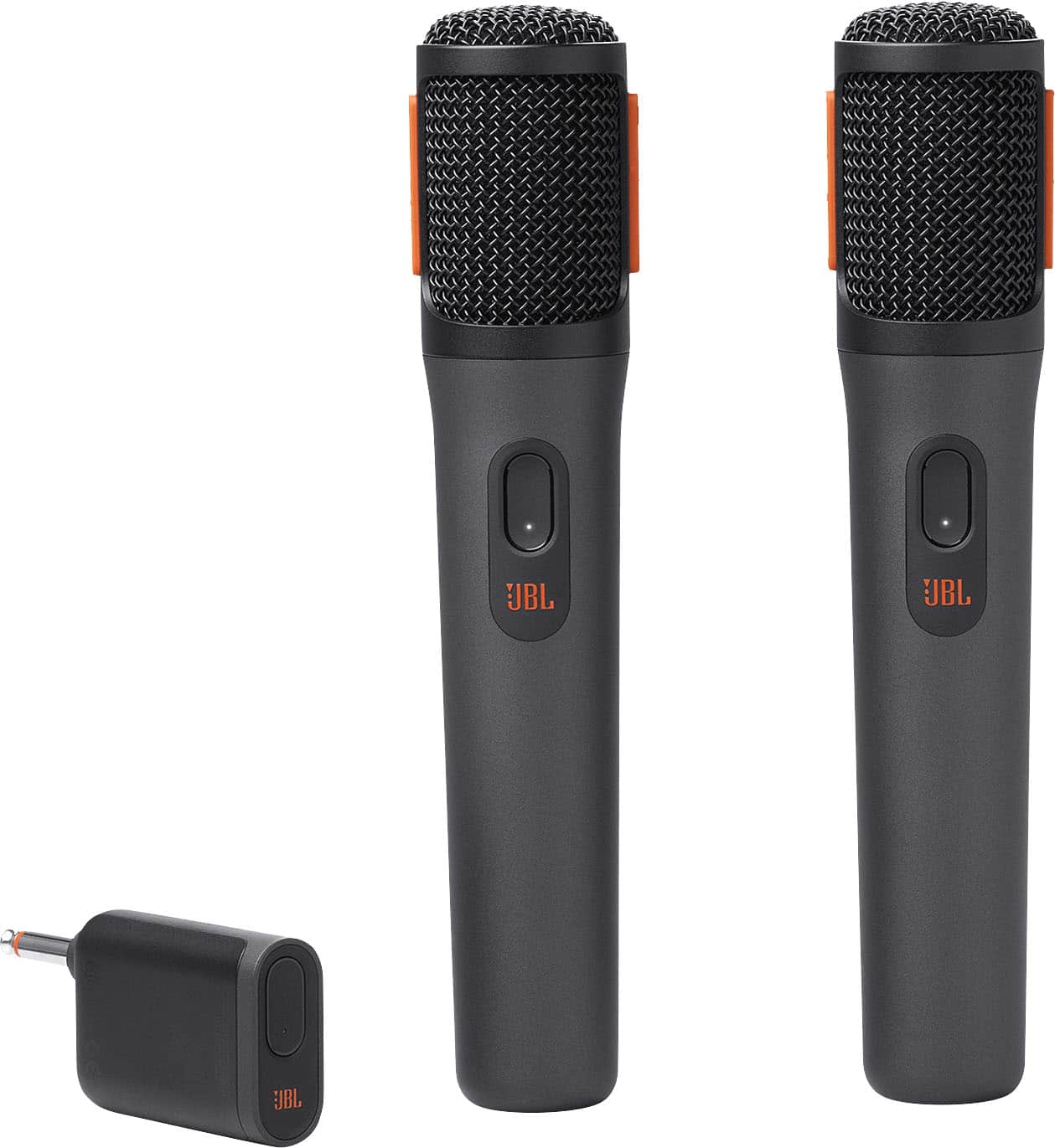 Front. JBL - PartyBox Digital Wireless Microphones - Black.