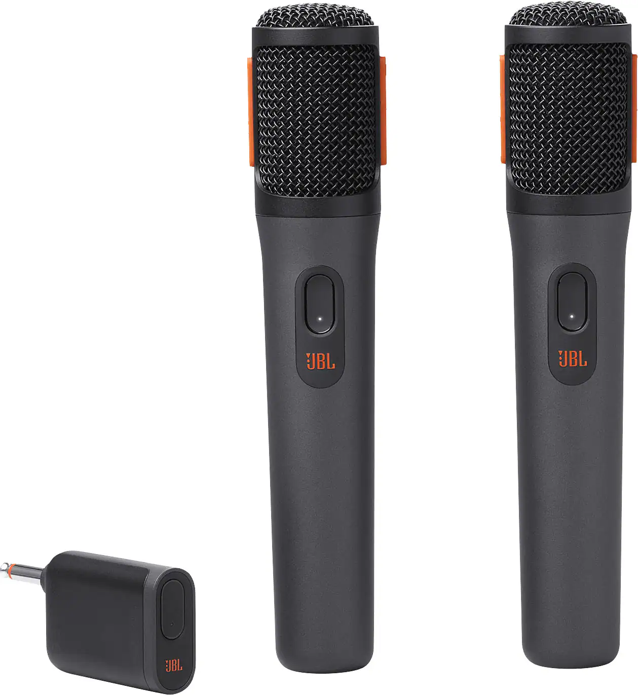 Front. JBL - PartyBox Digital Wireless Microphones - Black.