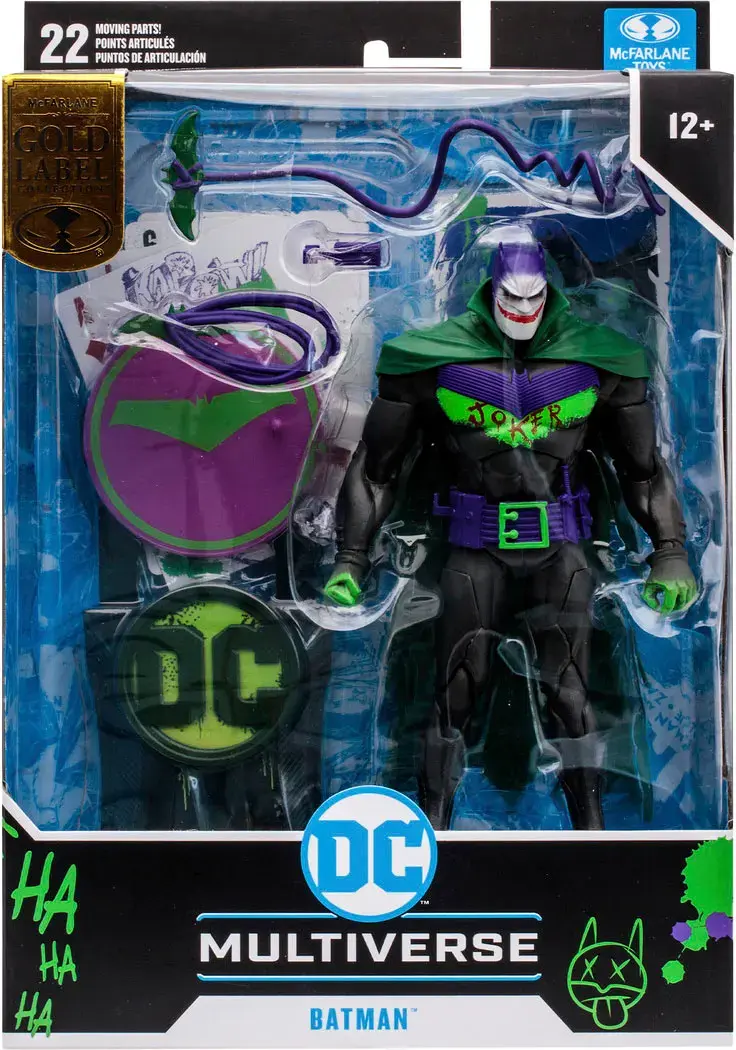 Alt View 15. McFarlane Toys - DC MULTIVERSE 7IN - BATMAN (BATMAN: WHITE KNIGHT)(JOKERIZED)(GOLD LABEL).