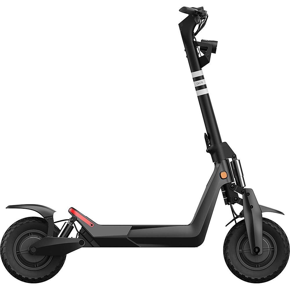 Angle View: OKAI - Panther ES800 Super Electric Scooter w/31 mi Max Range & 37 mph Max Speed - Black