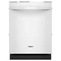 Whirlpool - 24 inch Top Control Built-In Stainless Steel Tub Dishwasher with 3rd Rack, Flush Installation, 44 dBA - White