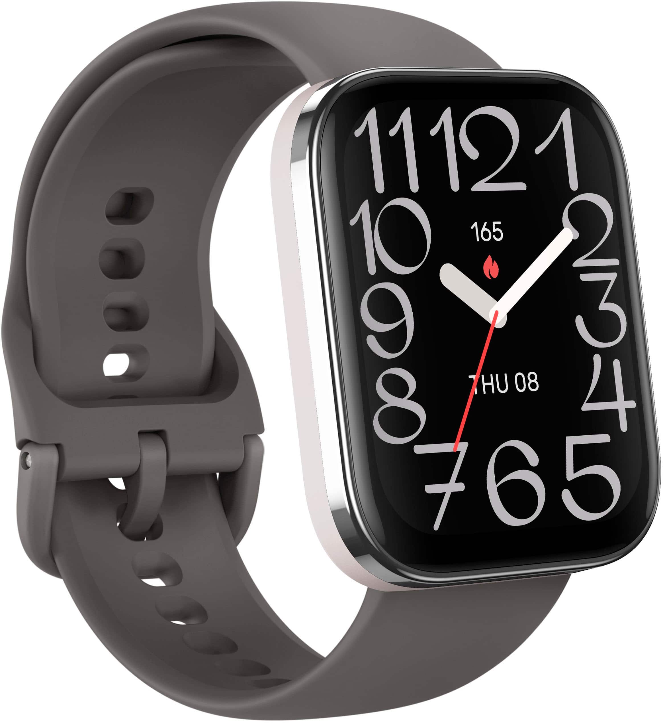 Back. Amazfit - Bip 5 Unity Smartwatch 48.5mm Polycarbonate Plastic - Charcoal.