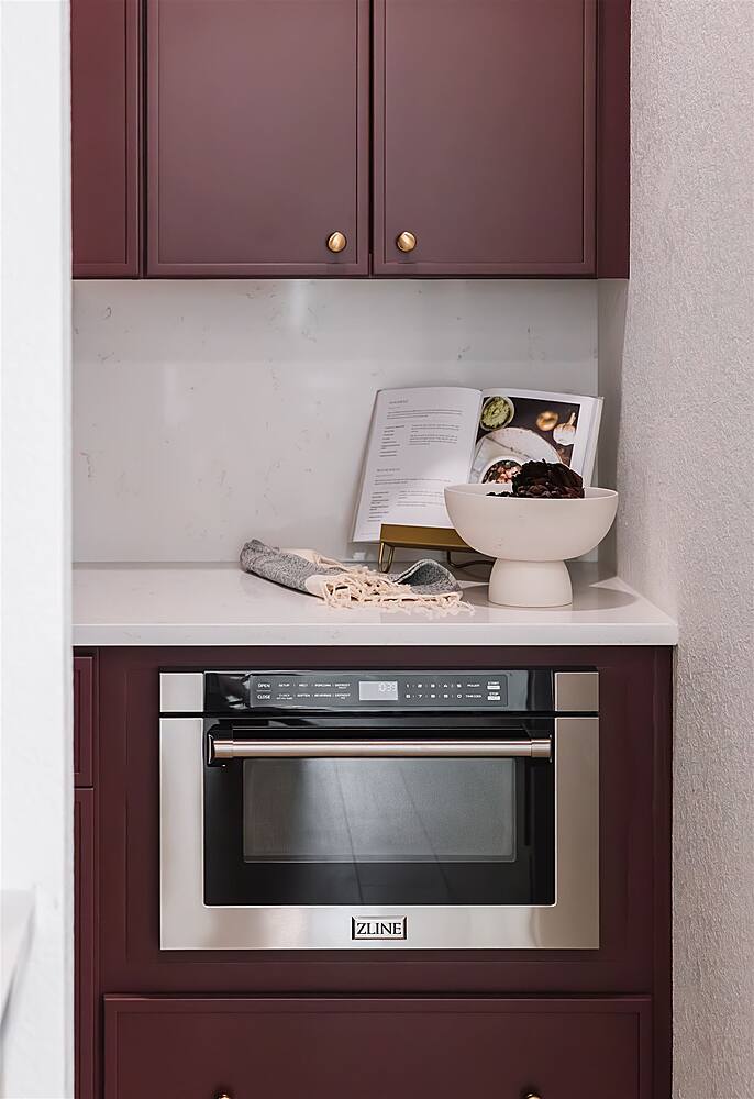 Alt View 16. ZLINE - ZLINE 24" 1.2 cu. ft. Built-in Microwave Drawer with a Traditional Handle in Stainless Steel.