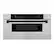 Front. ZLINE - 30" 1.2 cu. ft. Built-In Microwave Drawer in Stainless Steel with Matte Black Accents.