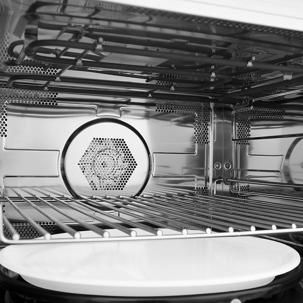 Alt View 13. ZLINE - Autograph Edition 30" 1.6 cu ft. Built-in Convection Microwave Oven in Stainless Steel and Champagne Bronze Accents.