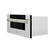 Left. ZLINE - Autograph Edition 30" 1.2 cu. ft. Built-In Microwave Drawer in Stainless Steel with Gold Accents.