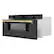 Alt View 1. ZLINE - Autograph Edition 30 in. Built-in Microwave Drawer in Black Stainless Steel and Champagne Bronze Accents.