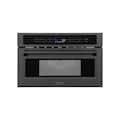 ZLINE - 30" 1.6 cu ft. Built-in Convection Microwave Oven with Speed and Sensor Cooking - Black Stainless Steel