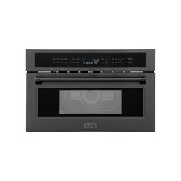 ZLINE - 30" 1.6 cu ft. Built-in Convection Microwave Oven with Speed and Sensor Cooking - Black Stainless Steel