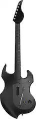 Front. PDP - RIFFMASTER Wireless Guitar Controller For Playstation 5 and Playstation 4 - Black.