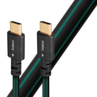 AudioQuest - 1.5M Forest USB-C > C High-Definition Digital Audio Cable - Green/Black - Front_Zoom
