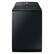 Front. Samsung - 5.4 Cu. Ft. High-Efficiency Smart Top Load Washer with Pet Care Solution - Brushed Black.