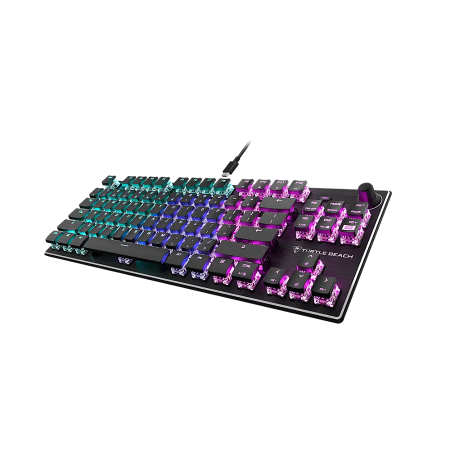 Alt View 14. Turtle Beach - Vulcan TKL Wired Mechanical TITAN Linear Switch Gaming Keyboard with Per-key AIMO RGB Lighting - Black.