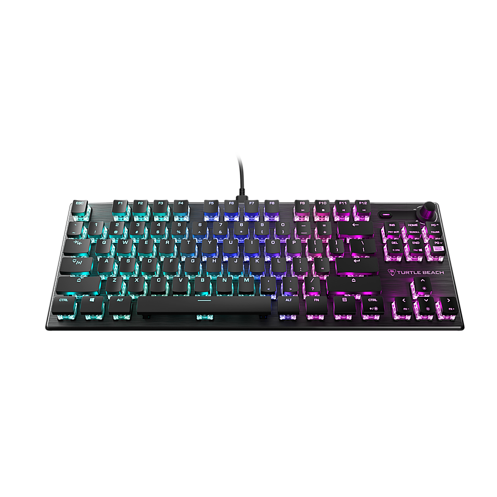 Turtle Beach - Vulcan TKL Wired Mechanical TITAN Linear Switch Gaming Keyboard with Per-key AIMO RGB Lighting - Black - Front_Zoom