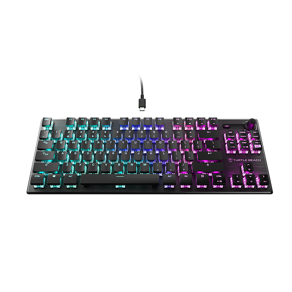 Alt View 15. Turtle Beach - Vulcan TKL Wired Mechanical TITAN Linear Switch Gaming Keyboard with Per-key AIMO RGB Lighting - Black.