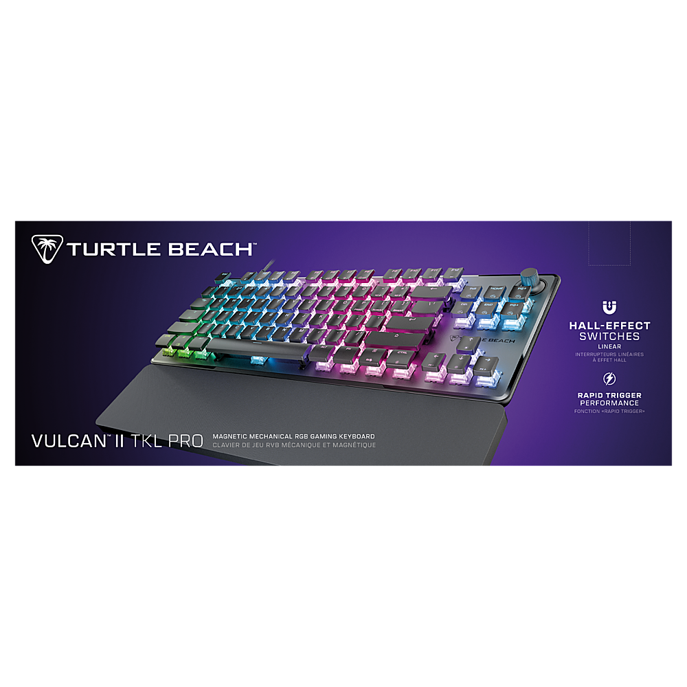 Alt View 16. Turtle Beach - Vulcan II TKL Pro Wired Magnetic Mechanical Gaming Keyboard with Analog Hall-Effect Switches - Black.